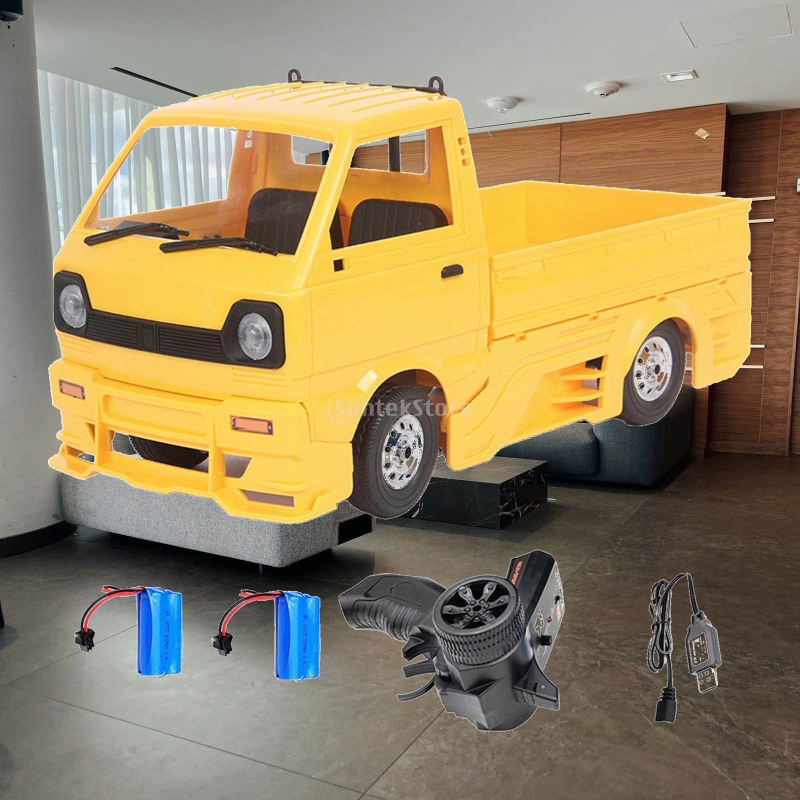 Kid Toys And More - Игрушечный радиоуправляемый грузовик масштаба 1:10, 2WD,