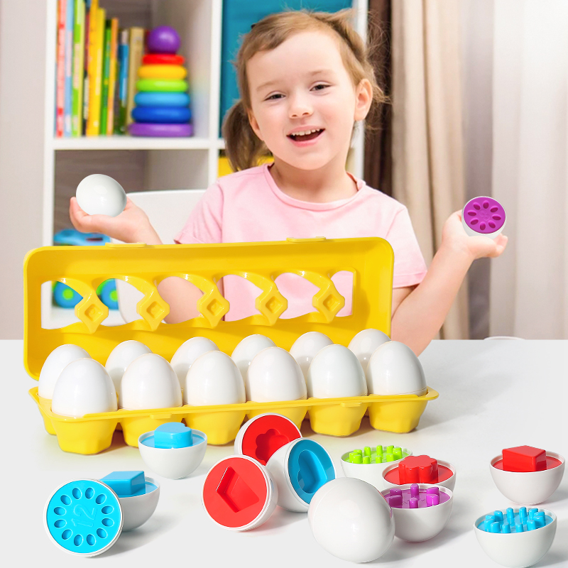 Kids Toys 2 Year Old - Винты для яиц, 3D головоломка Монтессори,