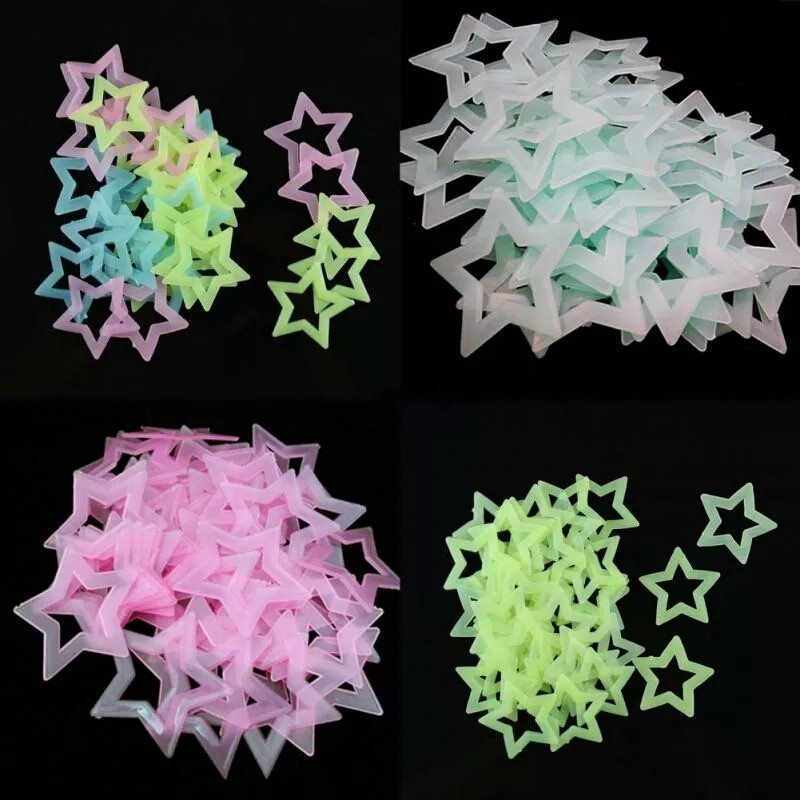 Glow In Dark Stars - Флуоресцентные наклейки на стену в виде