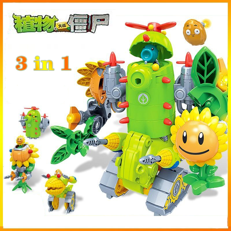 Kids Zombie Toys - Новинка 2024: Набор фигурок-роботов Plants vs.