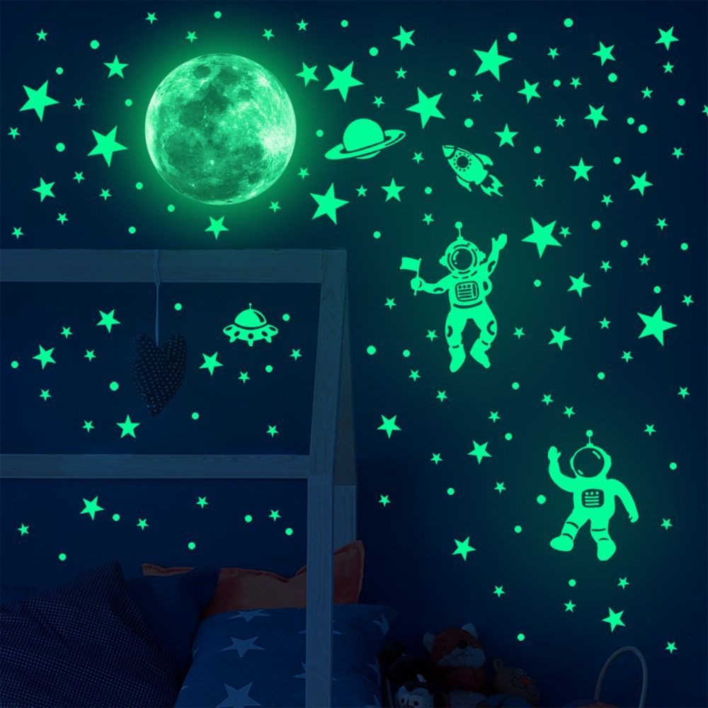 Glow In Dark Stars - Зеленые искусственные звезды, красивая ПВХ звезда,