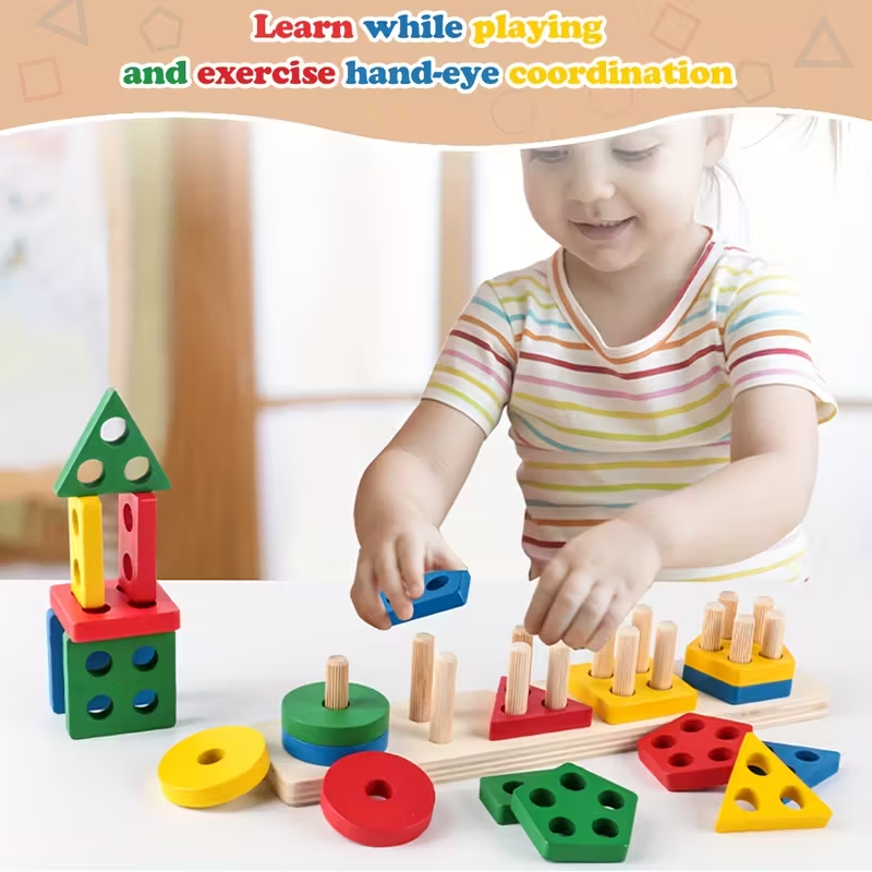 Деревянные игры Монтессори, де – обзор и цена Kids Toys 2 Year Old