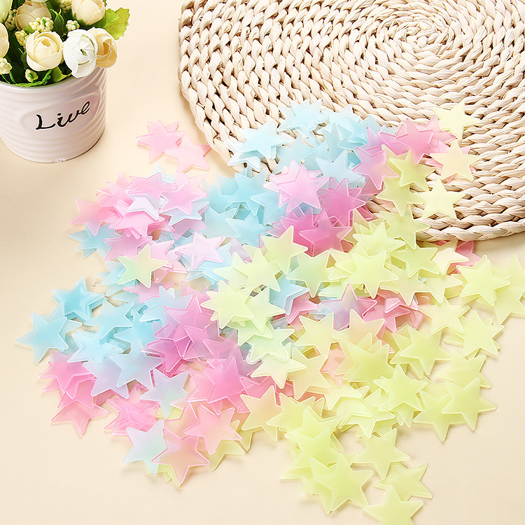 100 шт светящиеся 3D Звездные  – обзор и цена Glow In Dark Stars