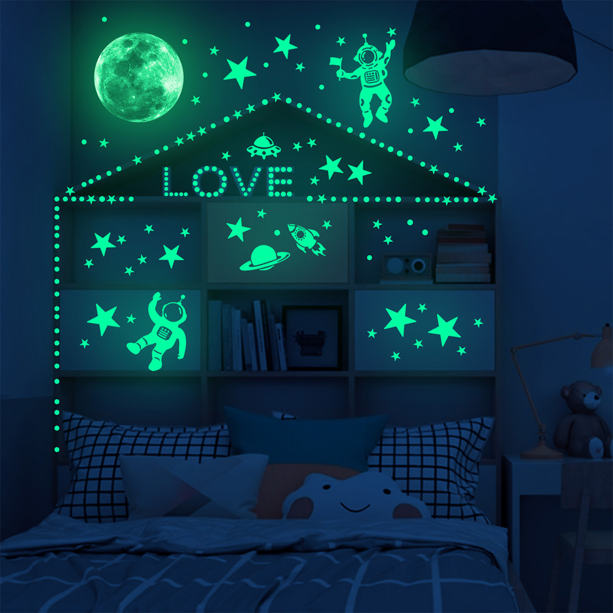 Светящиеся наклейки на стену с – обзор и цена Glow In Dark Stars