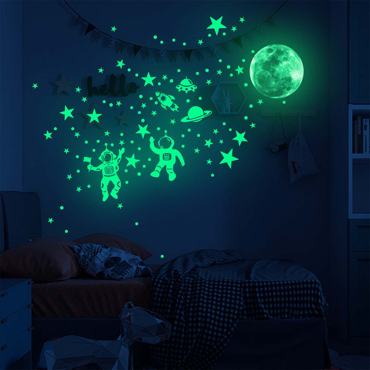Светящиеся наклейки на стену с – обзор и цена Glow In Dark Stars